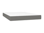 Sommier ¨¤ Chezlova de lit et matelas et LED Gris fonc¨¦ 140x190 PANX99947