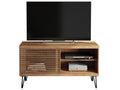 Meuble TV avec 1 porte coulissante Couleuris Ch¨ºne Chezlova -longueur 120 x profondeur 33 x hauteur 65 cm YWTV62647