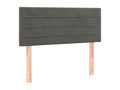 Tête de lit Gris fonc¨¦ 100x5x78/88 cm Velours EWBA14115