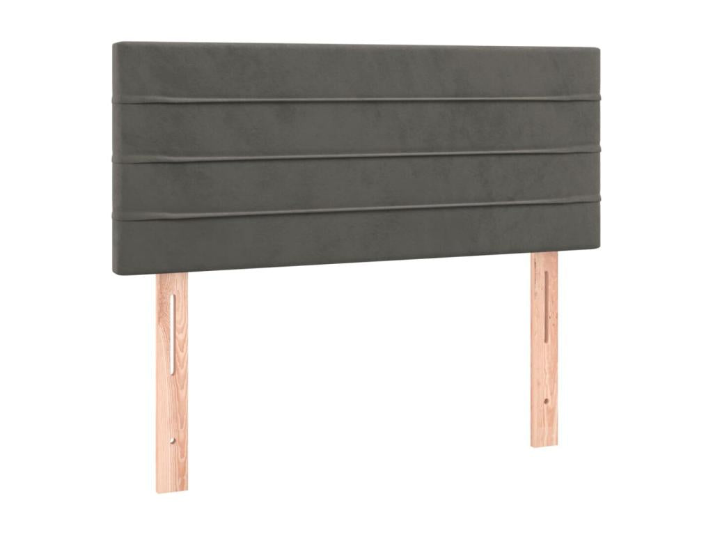 Tête de lit Gris fonc¨¦ 100x5x78/88 cm Velours EWBA14115