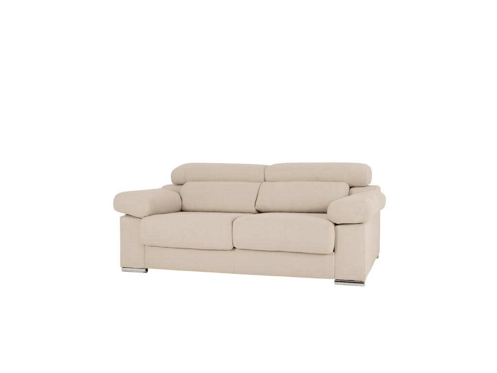 Canapé¨¦ 3 places couleur beige 195cm PGUY81872