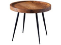 Table d'appoint Bois Massif 46x40x46cm Bout de canapé¨¦ Table de Salon NDGX05214