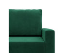 Gauche Canap¨¦ d'angle avec fonction couchage Coussin réversible Vert NSJQ42925