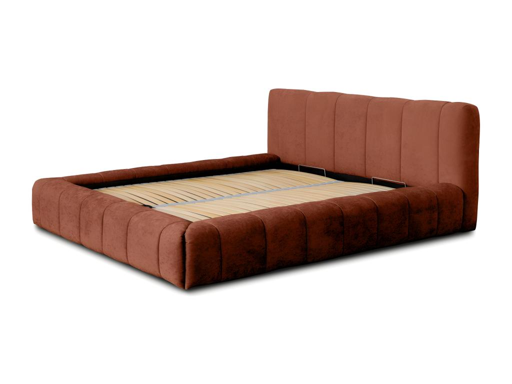 Lit coffre 140x200 Couleuris rouge - Collection Chezlova AUYY36483