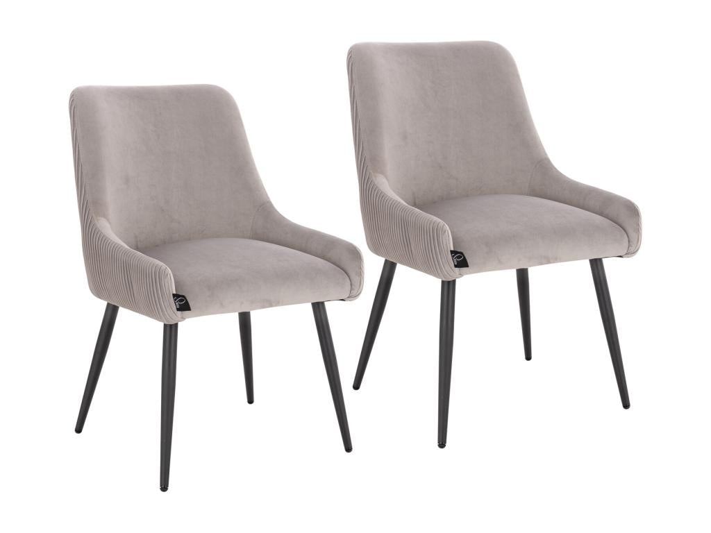 Lot de 2 chaises de salle ¨¤ mangeoire QPSX45953