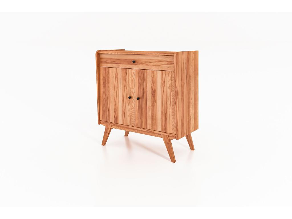 RETRO - Commode en bois massif de cœur de h¨ºtre finition ¨¤ l'huile naturelle MMVY99042