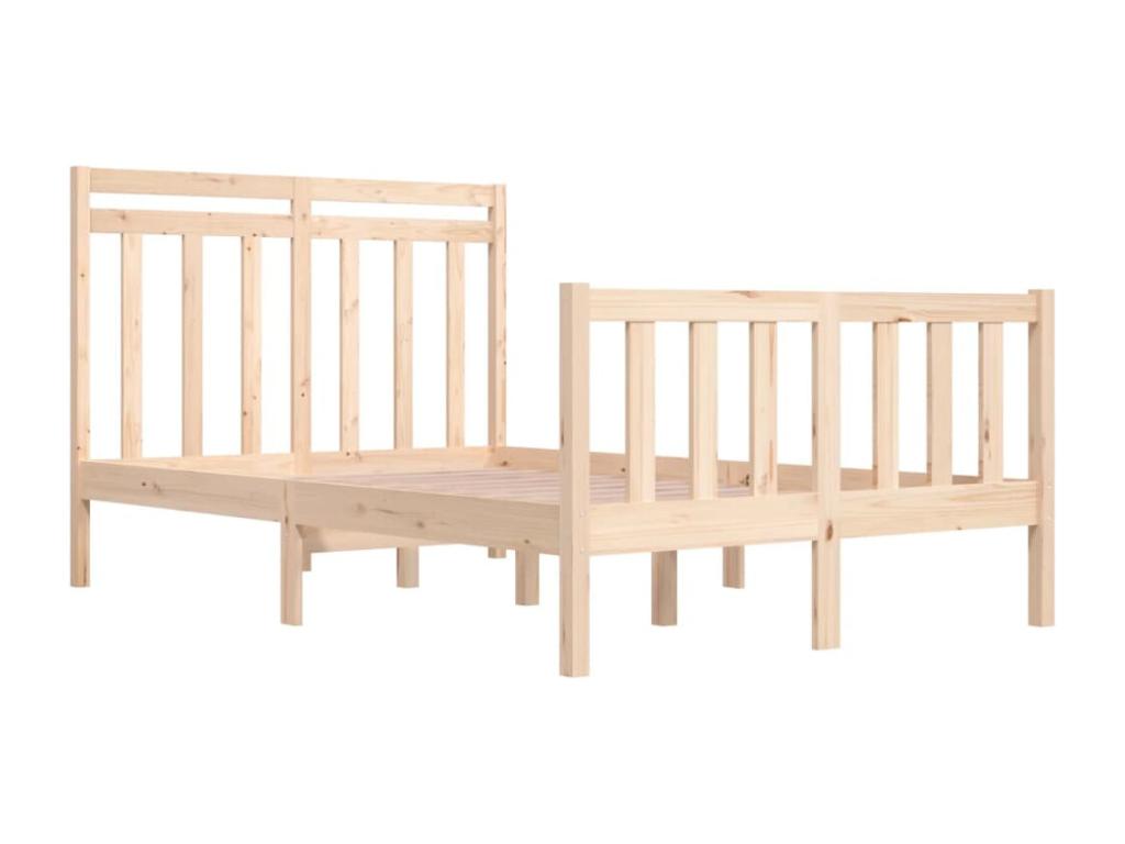 Cadre de lit sans matelas 120x190 cm bois massif GQSQ09558
