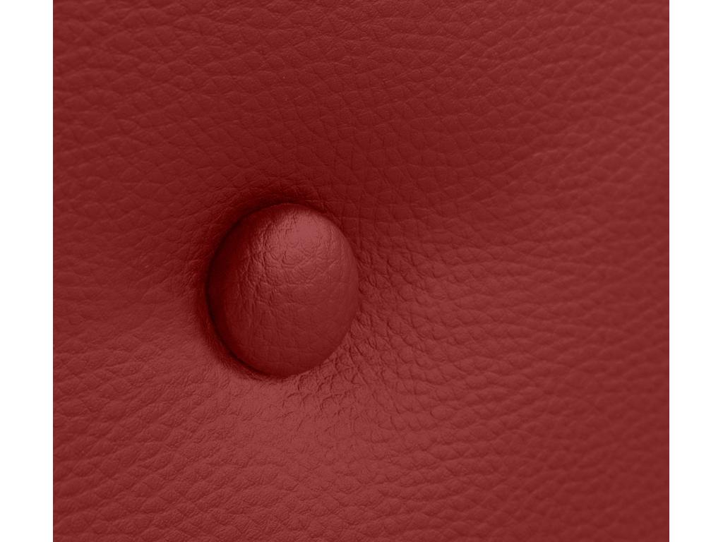 Chezlova Tête de lit similicuir avec 2 Chezlova¨¦es de boutons 90x105cm avec pieds Lits 80/90 - Rouge JNNN27740