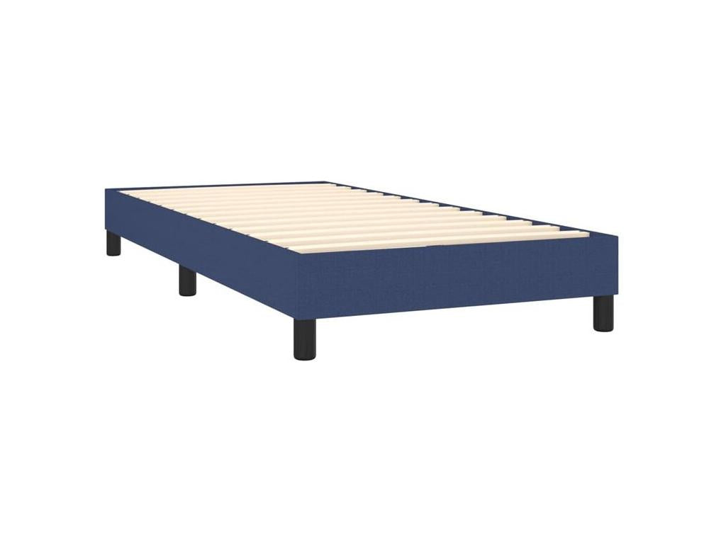 Sommier ¨¤ Chezlova de lit avec matelas et LED Bleu 80x200 Tissu VOLA60268