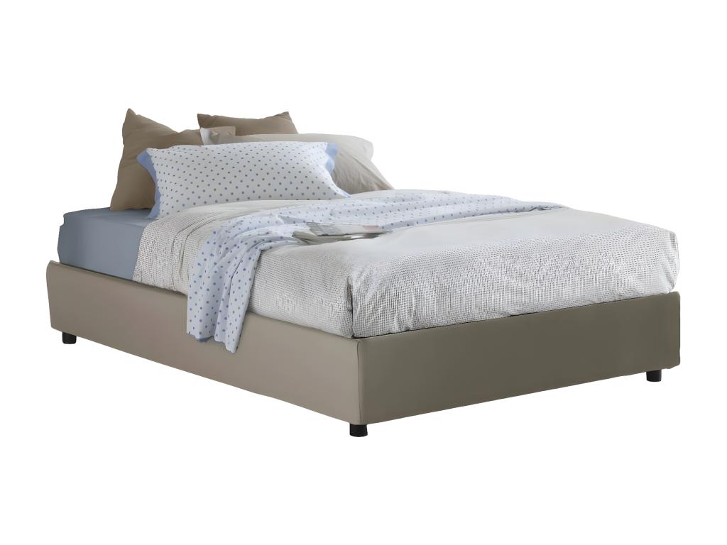 Lit double Chezlova Lit coffre avec rev¨ºtement en ¨¦co-cuir Made in Italy Ouverture frontale adapt¨¦ pour matelas 160x190 cm Chezlova MECT38291