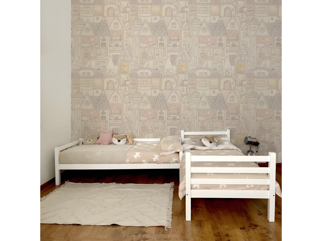 Lit superpos¨¦ bois blanc 90x195cm TFDM97062