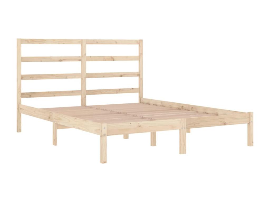 Cadre de lit Bois de pin massif 160x200 cm KSPD45647