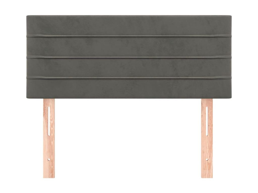 Tête de lit Gris fonc¨¦ 100x5x78/88 cm Velours EWBA14115