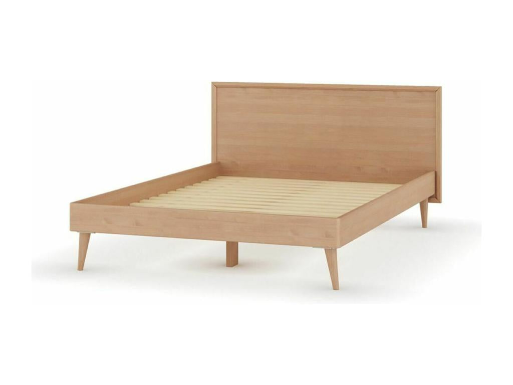 Pack lit avec matelas Chezlova 140x200 cm bois massif bois naturel Chezlova MVTG70731