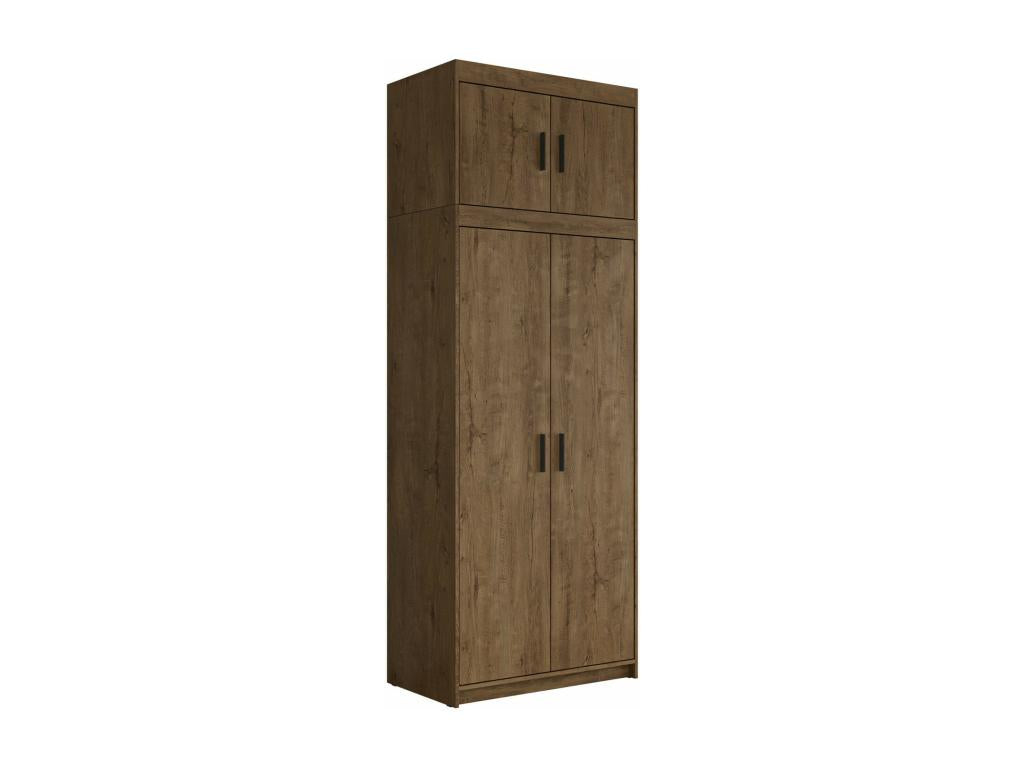 Armoire Artigeo 103 Lefkas ch¨ºne 246x90x53cm Portes d'armoire Avec des charni¨¨res RPEO32404