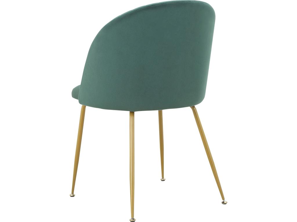 Chaise de salle ¨¤ mangeoire Chezlova 2pk vert fonc¨¦ DNWA45356