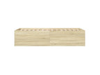 Cadre de lit ch¨ºne Chezlova 90x190 bois d'ing¨¦nierie WXJW13288