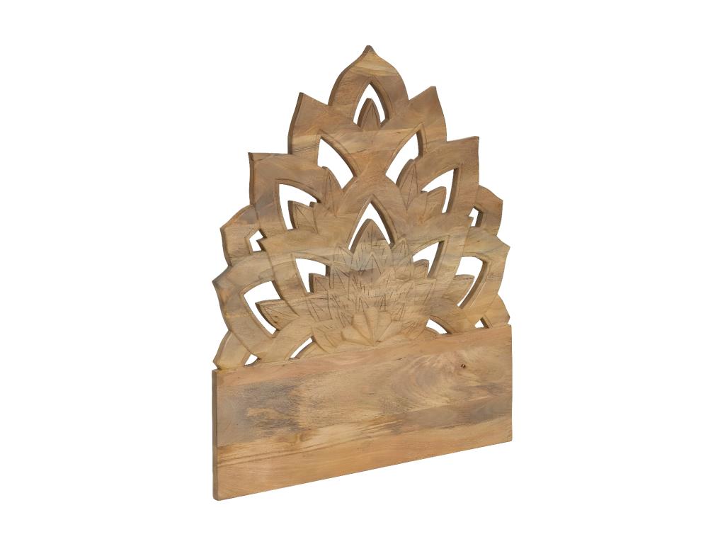 Tête de lit Chezlova en bois de manguier sculpt¨¦ 90 cm Chezlova PIAV47696
