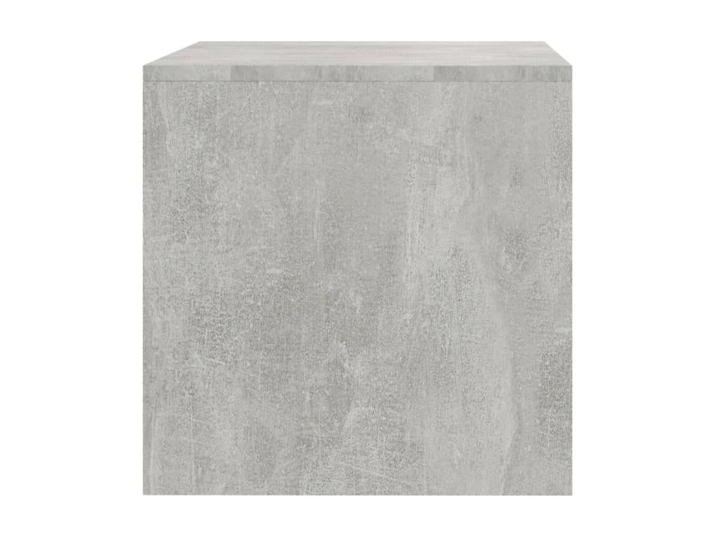 Meuble TV Gris ciment 80x40x40 cm Agglo¨¦r¨¦ TQMQ33392