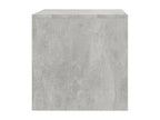 Meuble TV Gris ciment 80x40x40 cm Agglo¨¦r¨¦ TQMQ33392