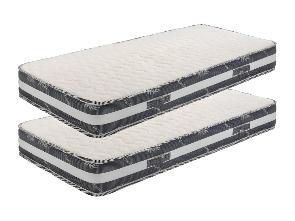 Lot De 2 Matelas al¨¨ses 90x200x22cm-tr¨¨s Ferme-face Hiver HBGZ81167