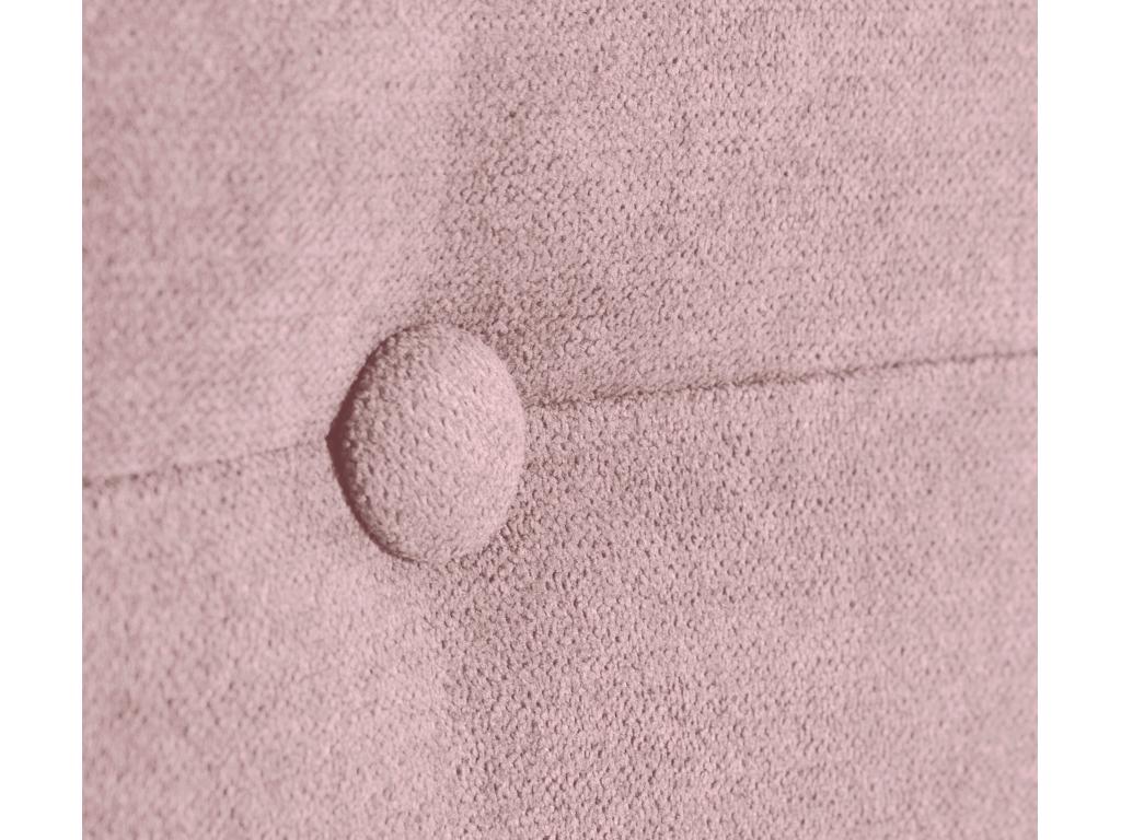 Chezlova Tête de lit en tissu Aqualine avec Boutons 135x105cm avec pieds Lits 120/135 - Saumon FPYA13887