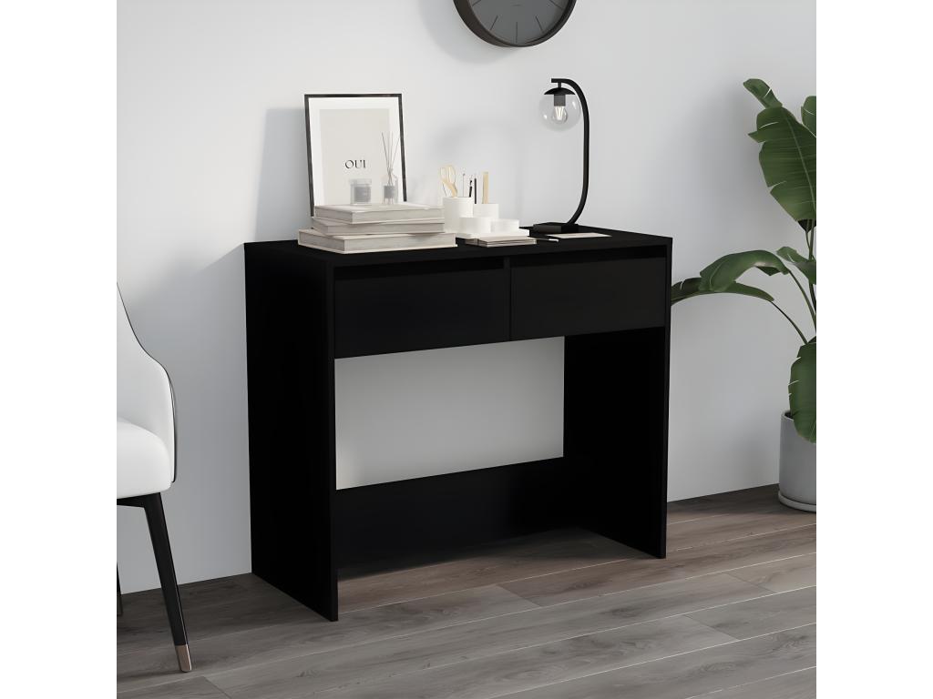 Table console Noir 89x41x76.5 Acier IQKU86201