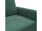 Canap¨¦¨¤ 2 places Vert fonc¨¦ 140 cm Velours MUNC19457